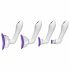 Doc Johnson Intimate - Vibrating Suction Pump Set - Purple (4-piece) 