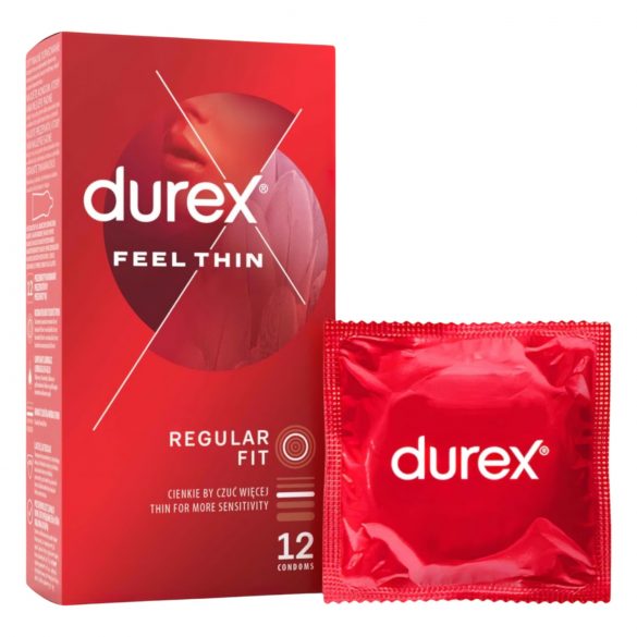 Durex Feel Thin - Realistic Sensation Condoms (12 pack) 