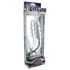 Prisms Hamsa - double-ended, G-spot glass dildo (transparent)