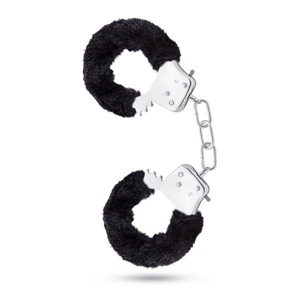 Temptasia Cuffs - Plush Handcuffs (Black) 