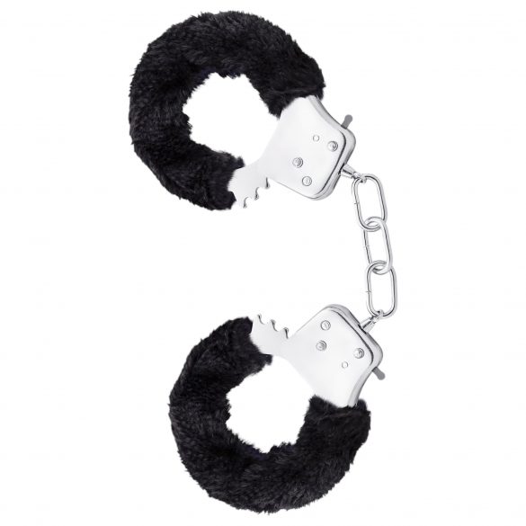 Temptasia Cuffs - Plush Handcuffs (Black) 