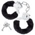 Temptasia Cuffs - Plush Handcuffs (Black) 