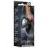 Temptasia S - Silver-Stoned, Heart Anal Dildo (Black) - Small 