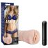 M for Men Ashley - Vibrating Masturbator (Natural)