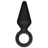 Anal Adventures Platinum S - anal plug (black) - small