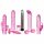 Evolved Intense - 8-piece Vibrator Set (Pink)