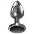 Evolved Black Gem - Metal Anal Plug Set (Black-Silver)