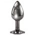 Evolved Black Gem - Metal Anal Plug Set (Black-Silver)