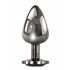 Evolved Black Gem - Metal Anal Dildo Set (Black-Silver) 