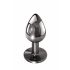 Evolved Black Gem - Metal Anal Dildo Set (Black-Silver) 