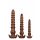 Evolved Twisted Love - Anal Dildo Set (Brown) 