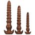 Evolved Twisted Love - anal dildo set (brown)