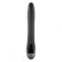 Playboy Rapid Rabbit - Rechargeable Rabbit Vibrator (Black)