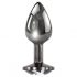 Playboy Tux - Small Anal Dildo (Silver) 