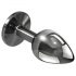 Playboy Tux - anal plug - small (silver)