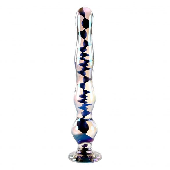 Playboy Jewels - Wavy Glass Dildo (Clear)