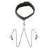 Sei Mio - Collar with Nipple Clamps (Black)