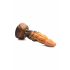 Ravager Textured Silicone Dildo - 20cm (Orange) 