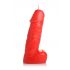 Spicy Pecker Candle with Balls - Large (Red) 