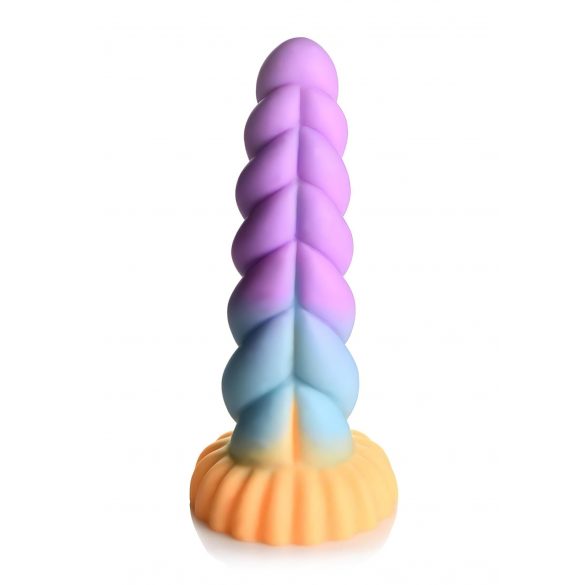 Unicorn Dildo - 21cm (Purple-Yellow) 