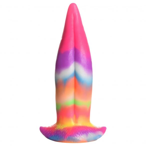 Rainbow Glow Silicone Dildo - 21cm 