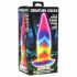 Rainbow Glow Silicone Dildo - 21cm 