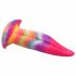 Rainbow Glow Silicone Dildo - 21cm 