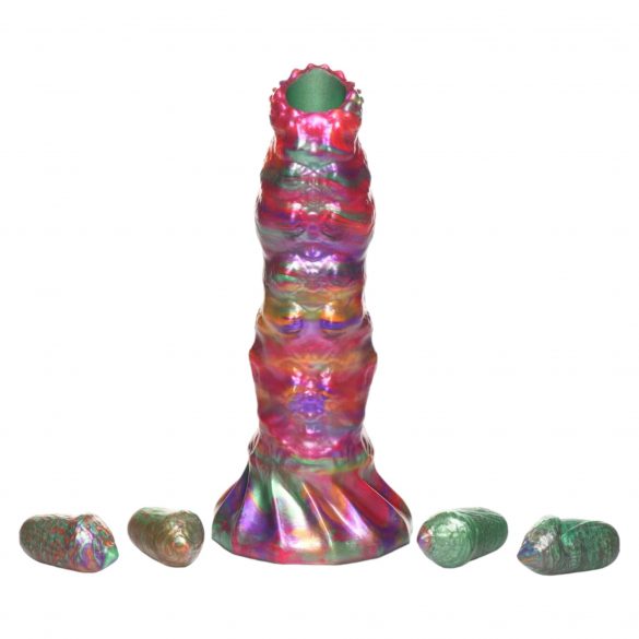 Larva Ovipositor Dildo with Eggs (Rainbow) 