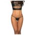 Mapale - Shiny Micro Thong (Black)  - M/L