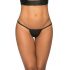 Mapale - Shiny Micro Thong (Black)  - M/L