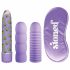 Stoner Bonga Bunga - Wand Vibrator Set (4-Piece) - Purple 