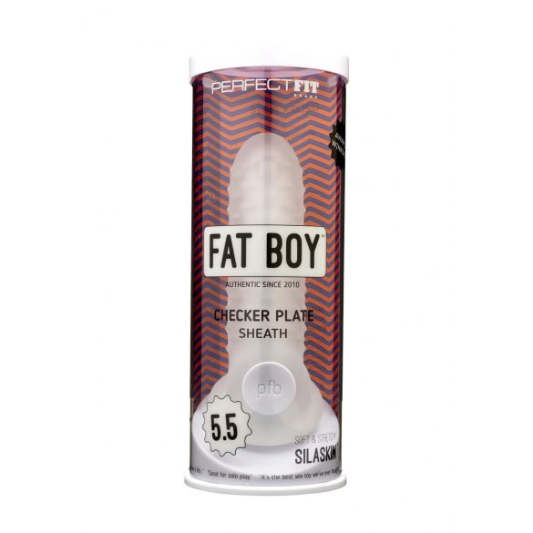 Fat Boy Checker Box - Penis Sleeve (15cm) - Milky White 