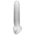 Fat Boy Checker Box - Penis Sleeve (19cm) - Milky White 