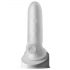 Fat Boy Micro Ribbed - Penis Sleeve (15cm) - Milky White 