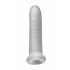 Fat Boy Micro Ribbed - Penis Sleeve (17cm) - Milky White 