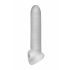 Fat Boy Micro Ribbed - Penis Sleeve (19cm) - Milky White 