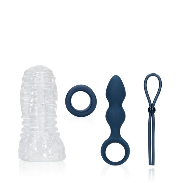 Loveline Explore - Sex Toy Set for Men - 4 Pieces (Blue) 