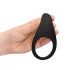 Loveline - Rechargeable, Vibrating Long Penis and Testicle Ring (Black) 