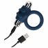 Loveline - Rechargeable Vibrating Cock Ring (Blue) 