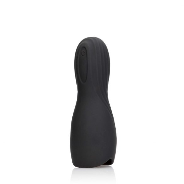 Loveline - Rechargeable Vibrating Masturbator (Black) 