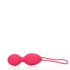 Loveline - Rechargeable, Ribbed, Radio-Controlled Vibrating Love Egg (Pink) 