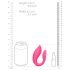 Loveline - rechargeable, remote control couple's vibrator (pink)