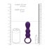 Loveline - rechargeable ball-shaped anal vibrator (purple) 