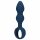 Loveline - anal dildo with grip ring - small (blue)