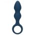 Loveline - anal dildo with grip ring - small (blue)