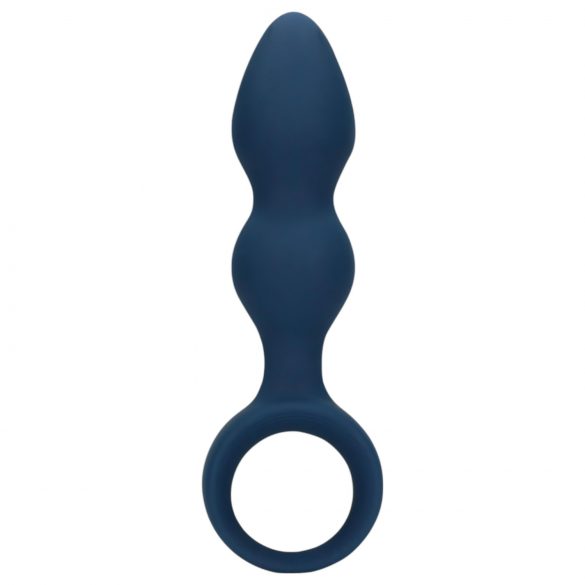 Loveline - Anal Plug with Grip Ring - Large (Blue)