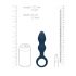 Loveline - Anal Dildo with Grip Ring - Large (Blue)