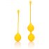 Loveline - Silicone Kegel Balls Set - 2 Piece (Yellow) 