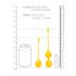 Loveline - Silicone Kegel Balls Set - 2 Piece (Yellow) 