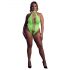 Ouch! - Fluorescent Open Bodysuit (Neon Green) 